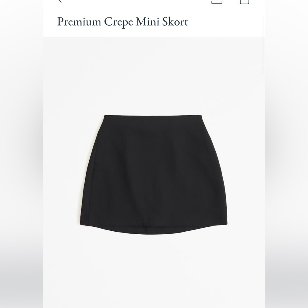 Abercrombie Premium Crepe Mini Skort